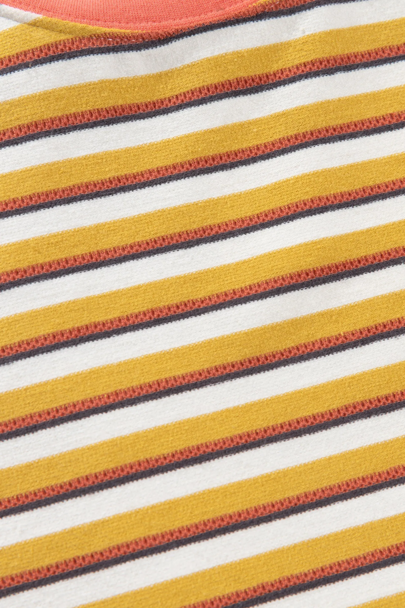 Vintage Stripe Ss T-Shirt Mustard