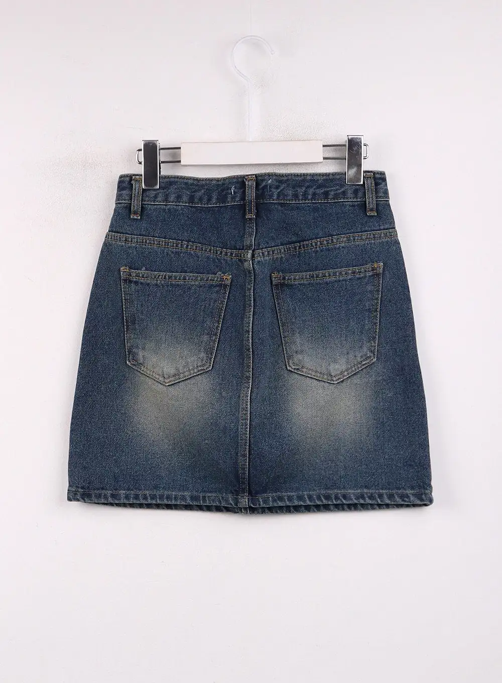 Washed Mini Denim Skirt OJ431