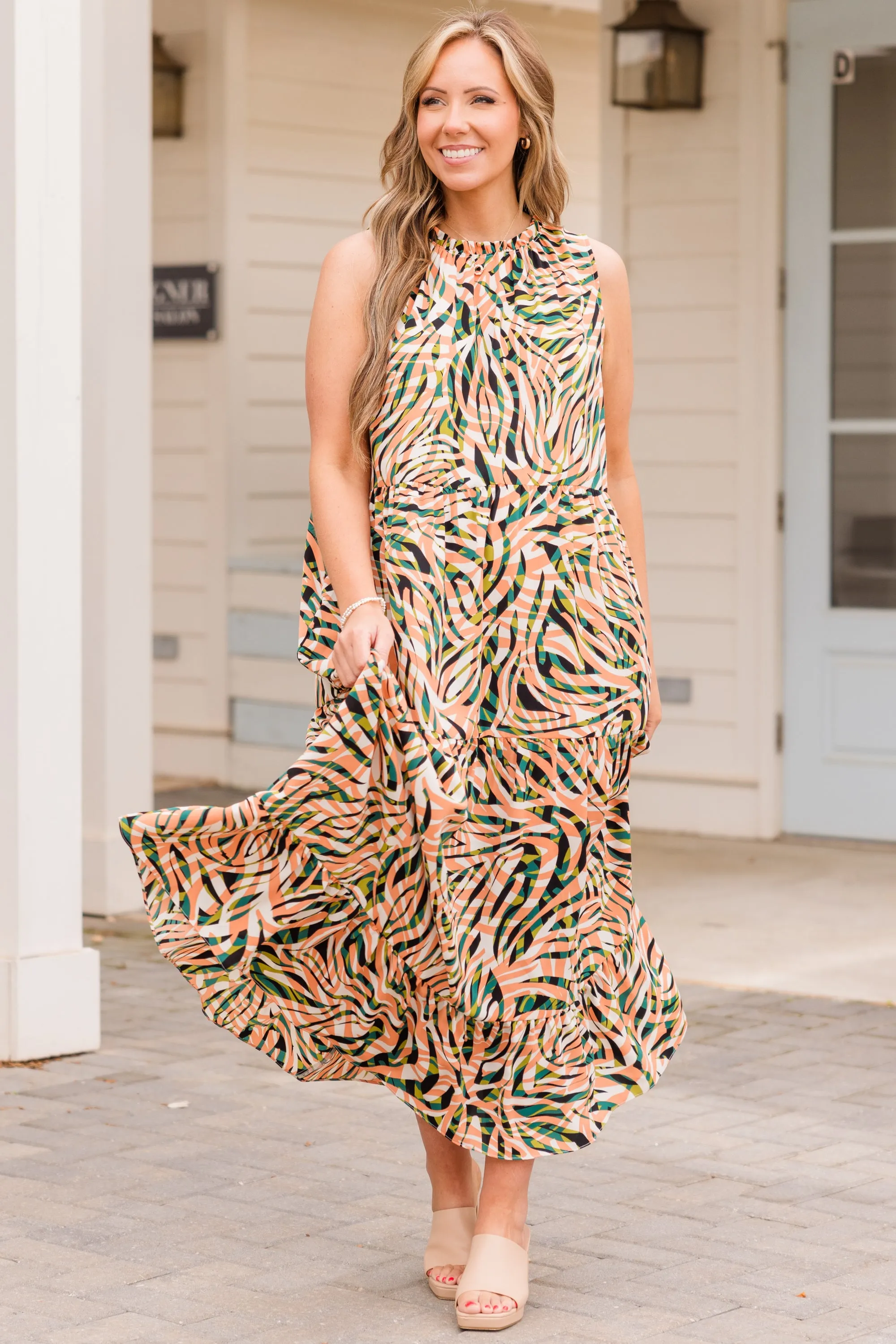 Weekend Wardrobe Maxi Dress, Tropical Tiger