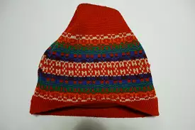 Wigwam Mills Pure Virgin Wool Knit Stocking Snow Cap Hat Beanie Vintage 1970's 1960's