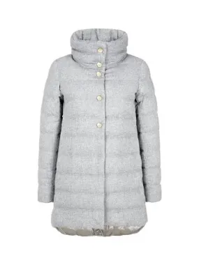 Women s Cashmere Silk Down Padded Coat Melange Gray 271631