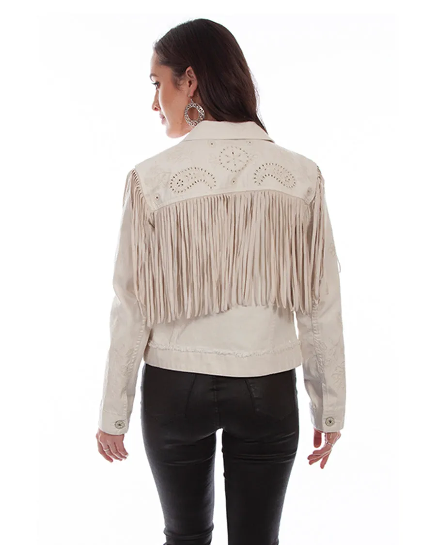 Women's Fringe Jean Jacket