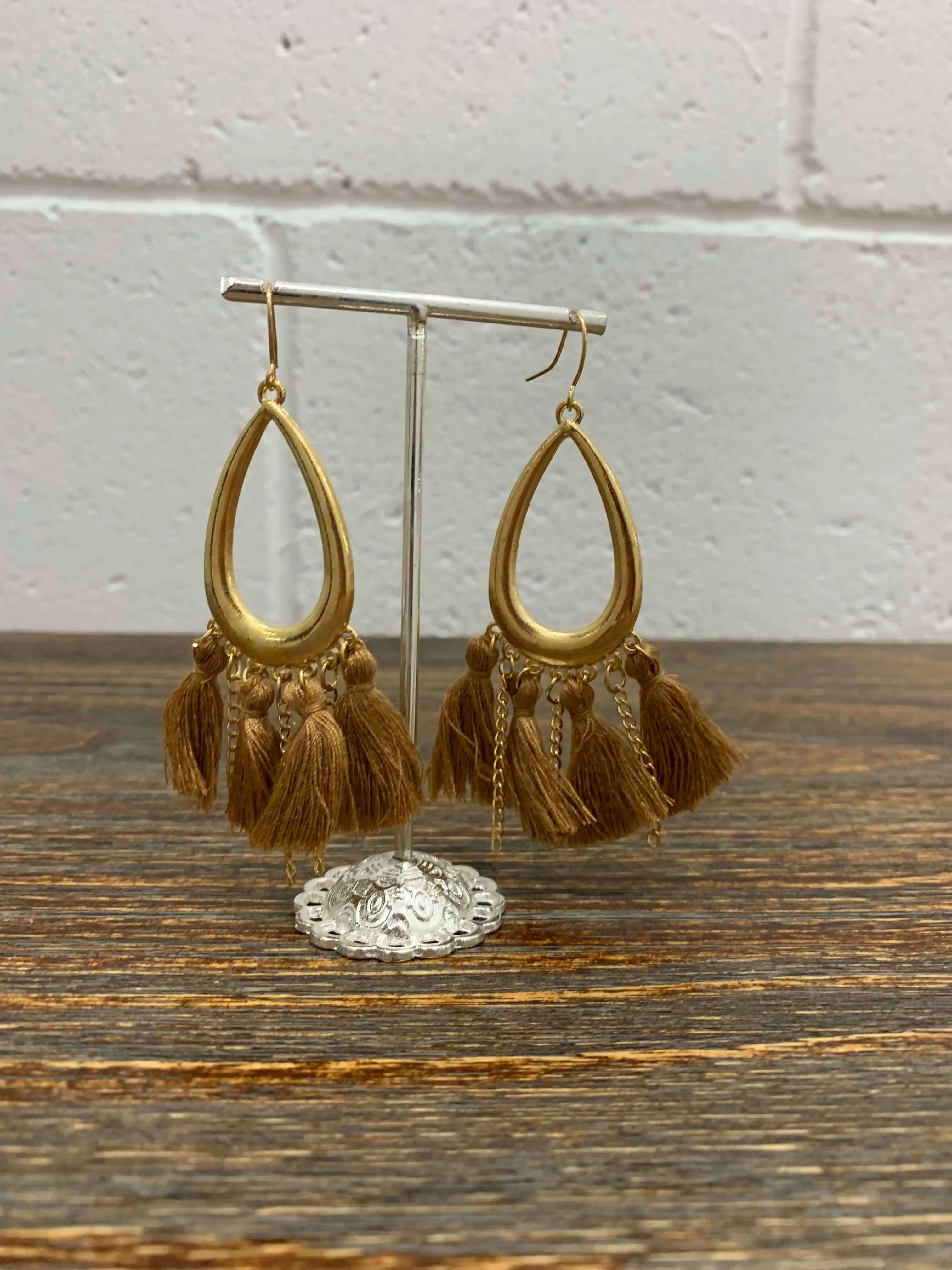 Women's Teardrop Tassel Earrings