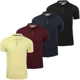 Xact Mens Cotton Pique Polo T-Shirt Short Sleeved